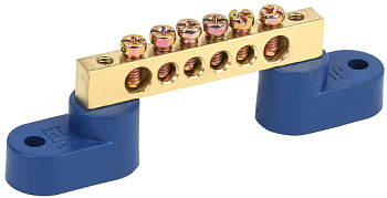 IEK Шина N ноль на двух угловых изол ШНИ-6х9-6-У2-С