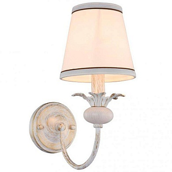 VELANTE 313-001-01 Бра Белый/Бежевый E14 1*40W