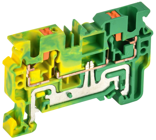IEK Колодка клеммная CP-PEN земля 4мм2 желто-зеленая