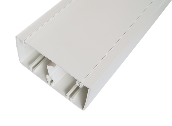 Купить SPL Кабель-канал 100x50 мм 2 метра с крышкой белый (638081 - SPL - 100001S)