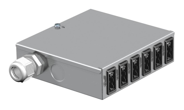 OBO Bettermann Распределитель энергии UVS (энергораспределитель) сталь, 6 выходов GST 18i (2xL1, 2xL2, 2xL3) 6108000