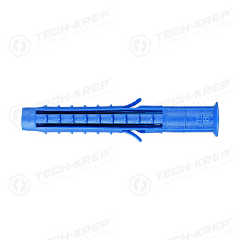 Tech-Krep Дюбель распорный Чапай 8х60 шипы+усы (полипропилен) (100 шт) - пакет 117858
