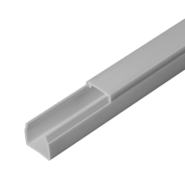 Промрукав Кабель-канал серый RAL 7035 2-й замок в п/э 16х16 (120м/уп) PR03.0070