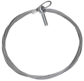 IEK Стальной трос с рым-болтом М8, 7 м.