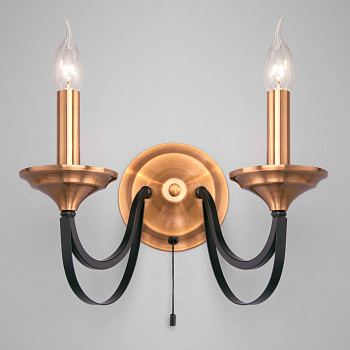 Eurosvet Бра в стиле лофт 60098/2 черный a045209