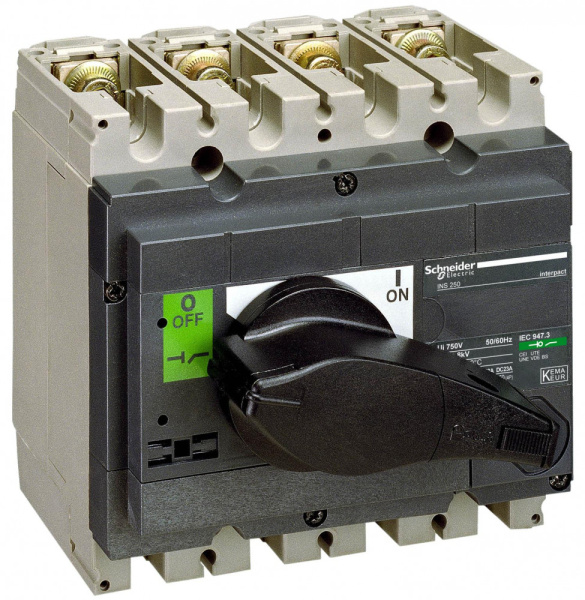 SE Interpact INS/INV Выключатель-разъединитель 4P 250А 31107 SE Interpact INS/INV Выключатель-разъединитель 4P 250А 31107