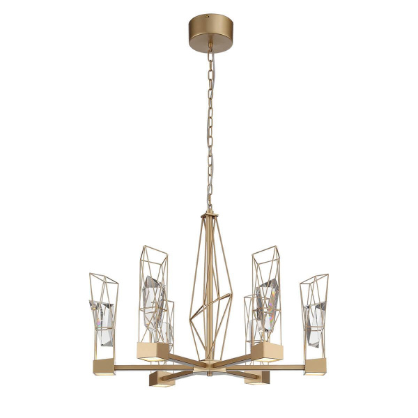 ST Luce SL815.203.06 Люстра подвесная Матовое золото/Матовое золото, Прозрачный LED 6*8W 4000K
