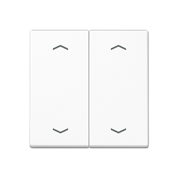 JUNG Клавиша для KNX кнопки, 2 группы, символы стрелки термопласт белый A102PBFWW