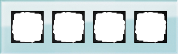 Gira ESP Салатовое Стекло Рамка 4-ая 021418