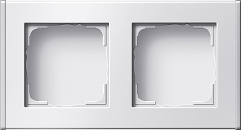 Gira Профиль 55 с фронтальным вводом канала, двухместный 136227