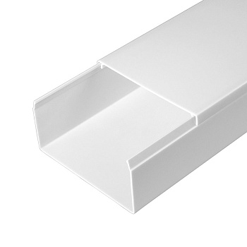 Промрукав Кабель-канал белый 2-й замок в п/э 80х40 (12 м/уп) PR03.0057