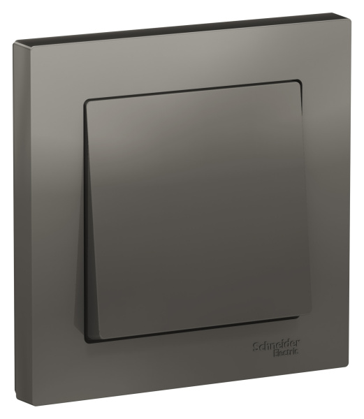 Купить Systeme Electric AtlasDesign Сталь Выключатель 1-клавишный сх.1, 10АХ, в сборе