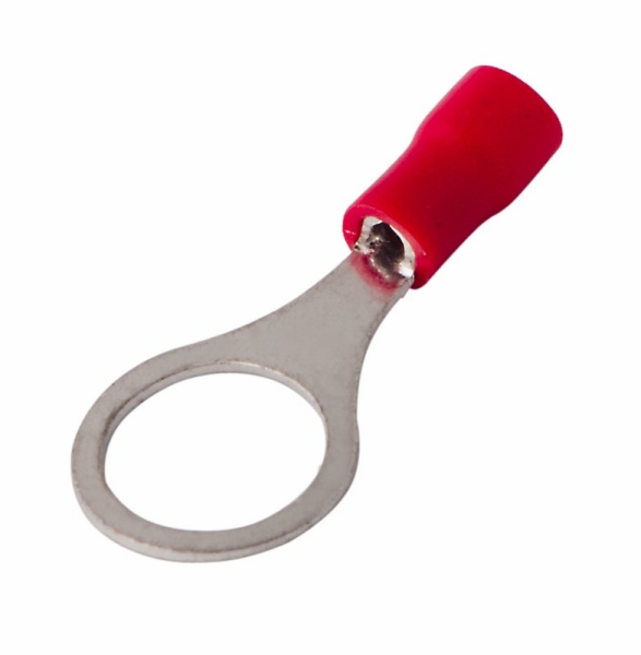 Наконечник кольцевой изолированный ø10.5мм 0.5-1.5мм² (НКи 1.5-10) красный Rexant 08-0017