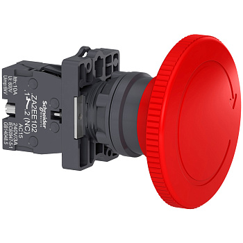 SE Кнопка аварийного останова,возврат поворотом,60мм,красная,1НЗ XA2ES642
