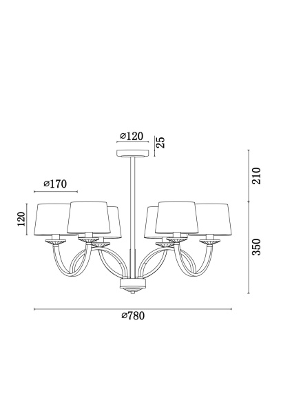 Купить Freya Modern Tina Хром Люстра E14 40W FR5034PL-06CH