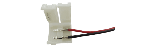 SWG Коннектор для ленты 5050 для подключения к БП (ширина 10 мм,длина провода 15 см ) 2pin-10mm30mm-1