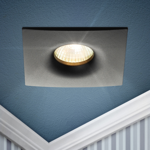 ЭРА Встраиваемый светильник алюминиевый KL104 BK MR16 GU5.3 черный