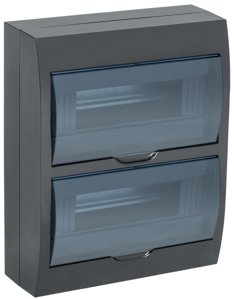 IEK KREPTA 3 Корпус пластиковый ЩРН-П-24 IP41 черный откр.монтаж