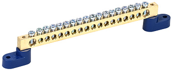 IEK Шина N ноль на двух угловых изол ШНИ-8х12-18-У2-С