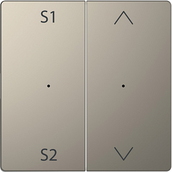 SE Merten D-Life Никель PlusLink Клавиша 2-ая с S1/S2, вх/вз MTN5227-6050