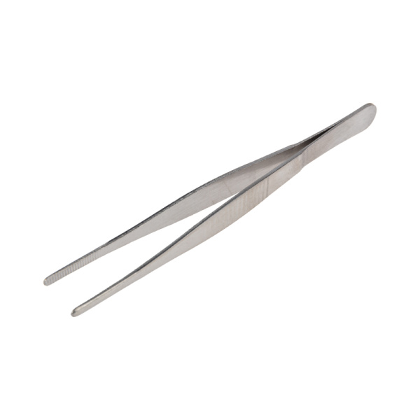 Пинцет прямой, рифленый 125 мм (блистер) Rexant 12-0360