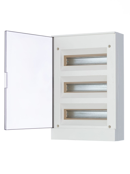 Купить ABB Basic E Бокс настенный 36М серая прозрачная дверь (с клеммами) 1SZR004002A2209