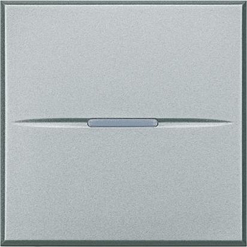 BT Axolute Алюминий Кнопка аксиальная 1-кл. 10А, 250В, автомат. клеммы, 2 мод. (замена для арт. HC4005M2A) HC4005M2AN