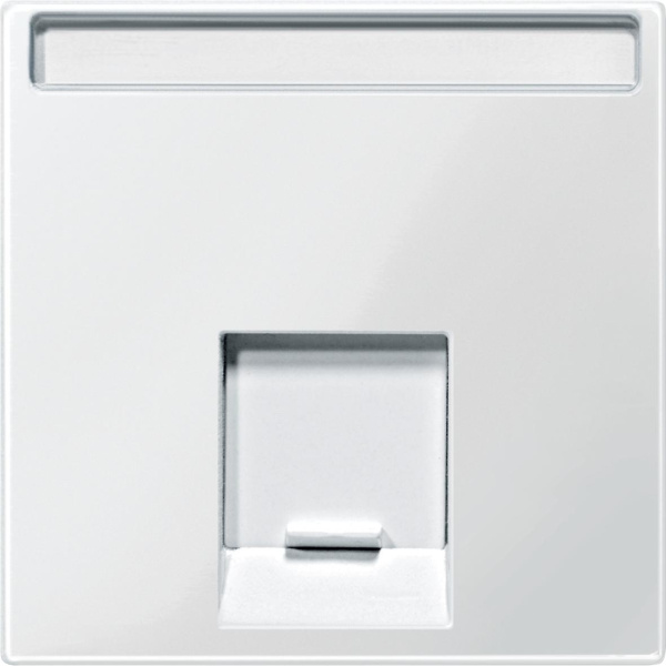 Купить SE Merten SM Бел глянец Накладка розетки ТЛФ/комп 1-ой прямой MTN469819