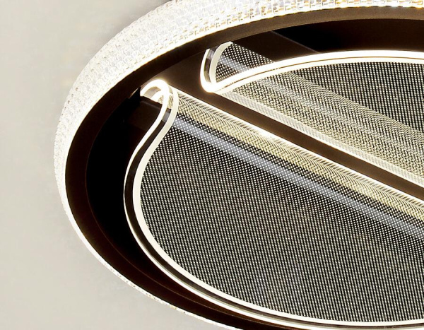 Купить Ambrella Потолочный светодиодный светильник с пультом FA604 CF кофе 88W D470*90 (ПДУ РАДИО 2.4)