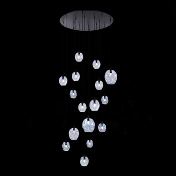ST LUCE SL1188.403.16 Люстра подвесная Черный/Радужный E14/E27 12+4*40W ST LUCE SL1188.403.16 Люстра подвесная Черный/Радужный E14/E27 12+4*40W