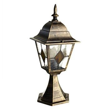 Arte Lamp Berlin Коричневый/Белый Светильник уличный наземный 1x75W E27 A1014FN-1BN Arte Lamp Berlin Коричневый/Белый Светильник уличный наземный 1x75W E27 A1014FN-1BN