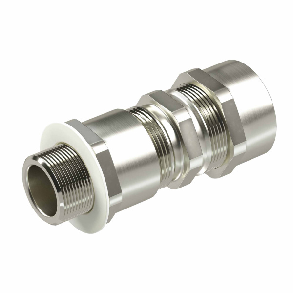 DKC Взрывозащищенный кабельный ввод серии КА для бронированного кабеля М90х2d:70,8-79мм D:81-91мм. Никелированная латунь IP66/IP68