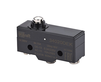 Dekraft Миниатюрный конц. вык. 1НО1НЗ плунжерного типа