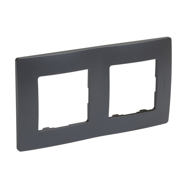 Купить Legrand Etika Антрацит Рамка 2-ая 672582