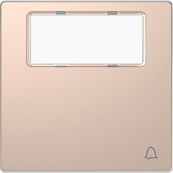 SE Merten D-Life Шампань Клавиша 1-ая, с полем для надписи, «звонок» MTN3365-6051