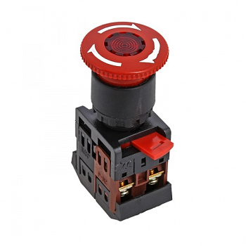 EKF PROxima Кнопка ANE-22 поворотная c блокировкой и подстветкой NO+NC Грибок