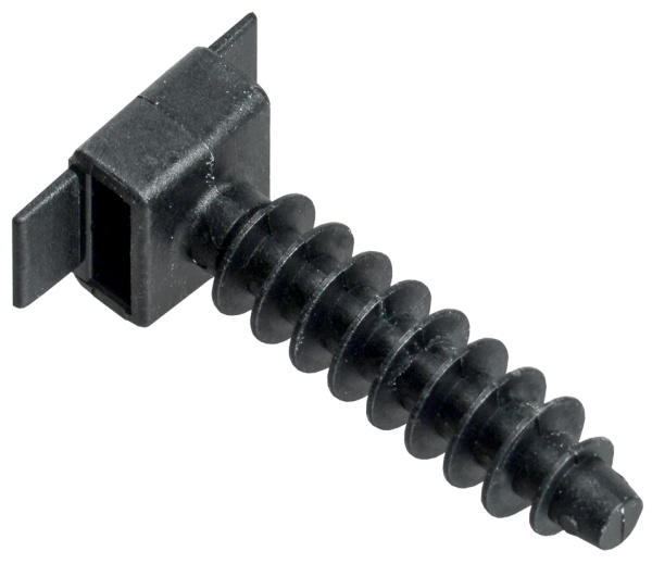 IEK База дюбельная БД 35х10мм под хомут черная (100 шт)