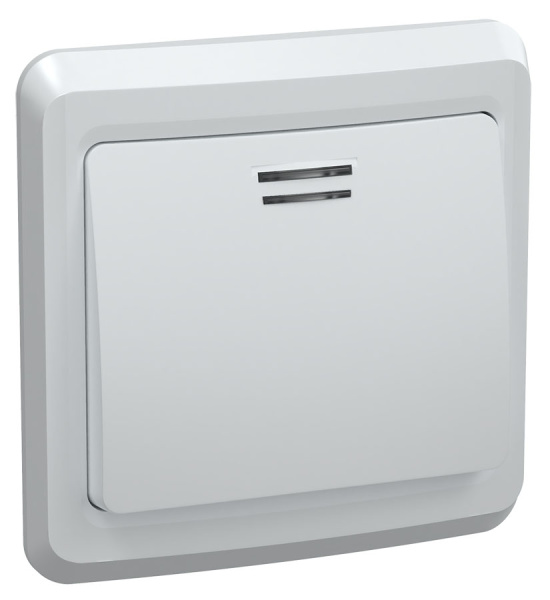 IEK VEGA ВС10-1-1-ВБ Выключатель 1кл 10А с инд. ВЕГА (белый)