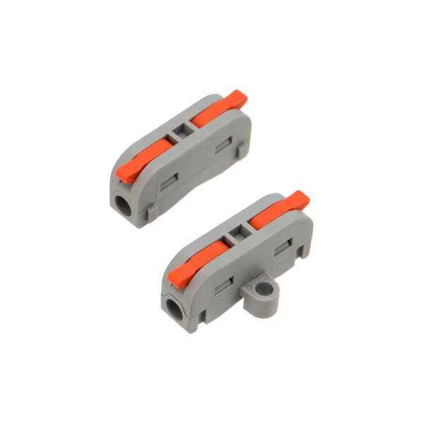 Клемма СМК 222-421P проходная 1 полюс, с монтажной площадкой (0,08-4 мм²), серая (50 шт./уп.) Rexant 07-6261