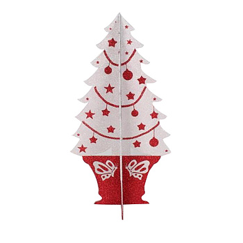 NEON-NIGHT Фигура "Елочка складная" 3D, 56*30 см, цвет красный/белый 502-392