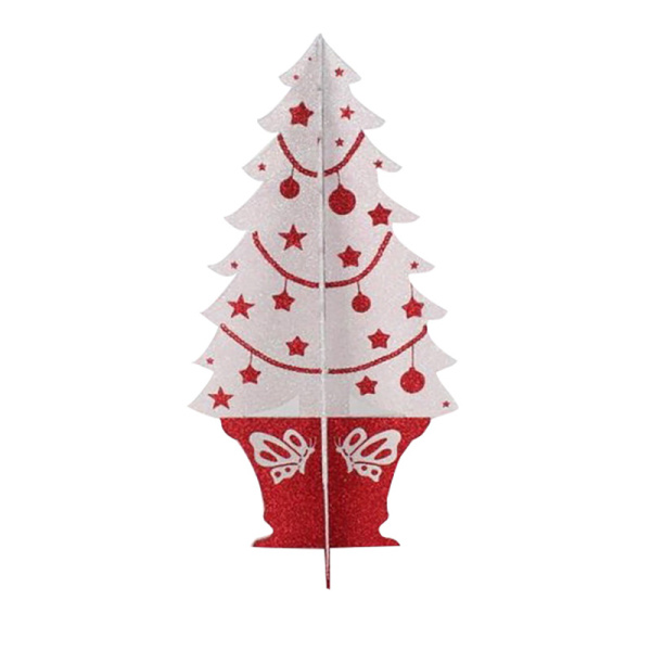 NEON-NIGHT Фигура "Елочка складная" 3D, 56*30 см, цвет красный/белый 502-392