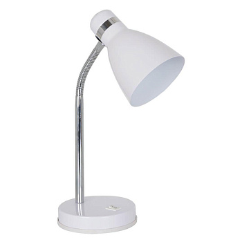 Arte Lamp Mercoled Хром/Белая Лампа настольная офисная 1x60W 1xE27 A5049LT-1WH