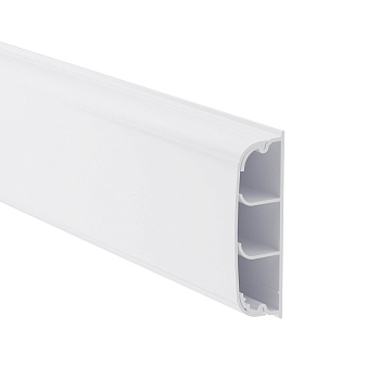 DKC Кабель-канал плинтусного типа 70х22 мм, трехсекционный, с крышкой