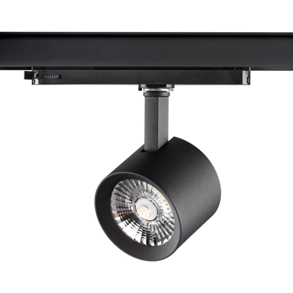 Novotech 358331 NT19 000 черный Трёхфазный трековый светодиодный cветильник IP20 LED 4000К 30W 220-240V CURL
