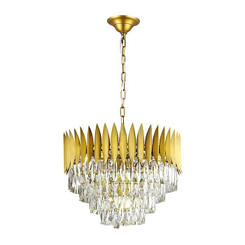 Odeon Light 4124/15 ODL19 439 золото/хрусталь Люстра E14 15*40W VALETTA