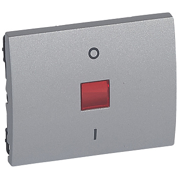 Legrand Galea Life Алюминий Клавиша двухполюсная с индикацией 771318