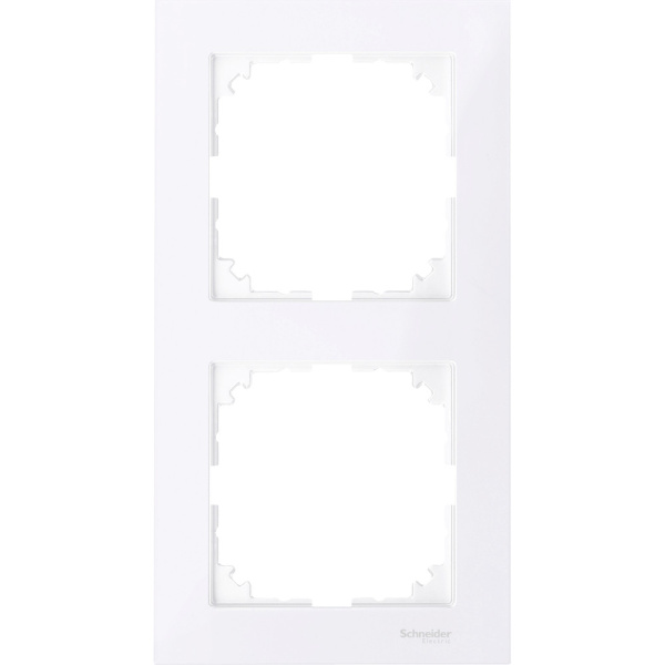 SE Merten SM M-Pure Бриллиантовый Бел Рамка 2-ая MTN4020-3625