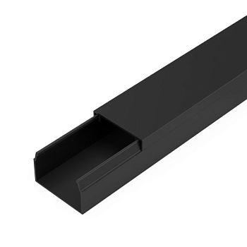 Промрукав Кабель-канал черный 2-й замок в п/э 25х16 мм (50 м/уп) PR03.0212