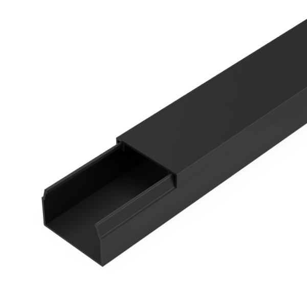 Промрукав Кабель-канал черный 2-й замок в п/э 25х16 мм (50 м/уп) PR03.0212