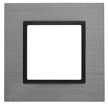 ЭРА 14-5201-42 Elegance Титан/антрацит Металл Рамка 1-ая